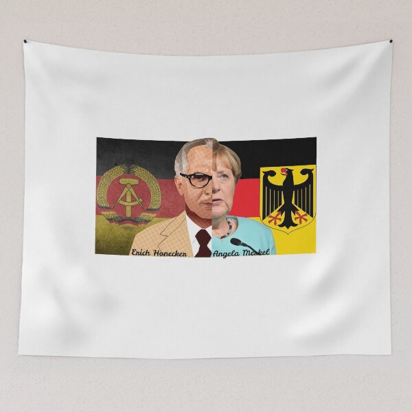 Item preview, Honecker GDR vs. Merkel FRG half portrait designed and sold by Oberlaender.