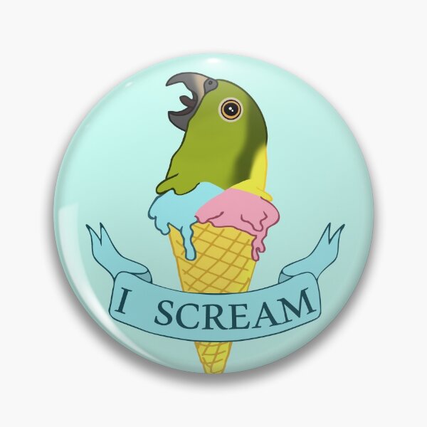 Item preview, I scream Ice Crea - yellow naped amazon designed and sold by FandomizedRose.