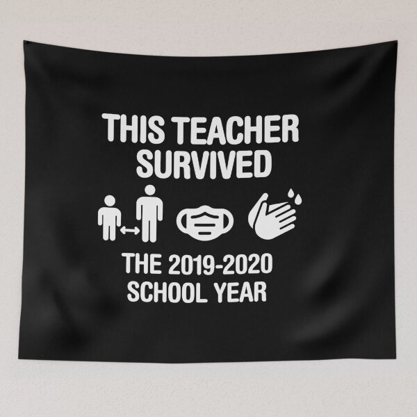 Item preview, This teacher survived the 2019 2020 school year  Corona Coronavirus teacher gift idea designed and sold by LaundryFactory.