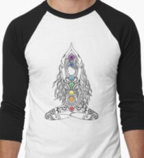 Yoga Om Chakras Mindfulness Meditation Zen 1 Men's Baseball ¾ T-Shirt