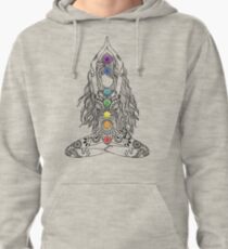 Yoga Om Chakras Mindfulness Meditation Zen 1 Pullover Hoodie