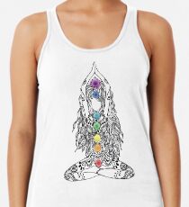 Yoga Om Chakras Mindfulness Meditation Zen 1 Racerback Tank Top