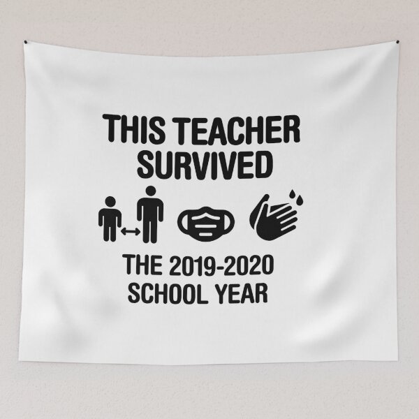 Item preview, This teacher survived the 2020 school year Corona Teacher gift idea designed and sold by LaundryFactory.