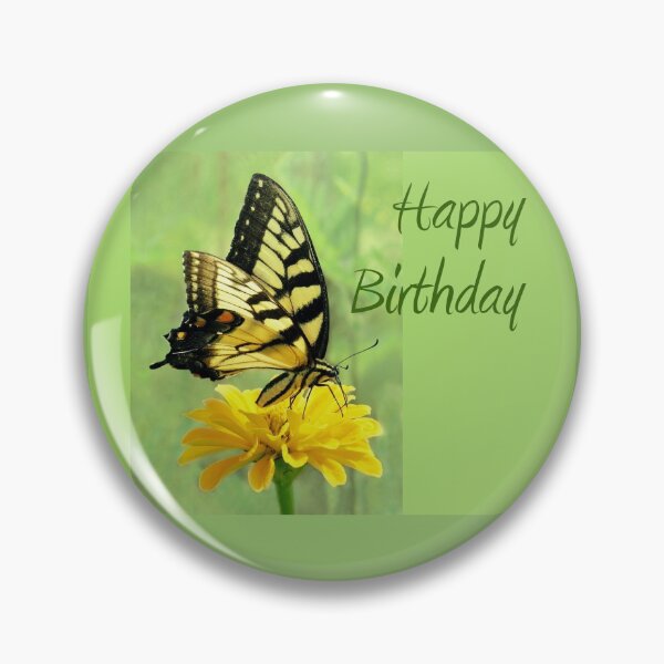 Item preview, Happy Birthday - Eastern Tiger Swallowtail Butterfly designed and sold by Jean Gregory Evans.