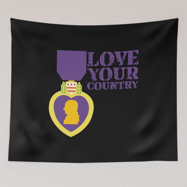 Aperçu de l'œuvre Les vrais hommes portent le pays violet créée et vendue par Schmuddelshirt.