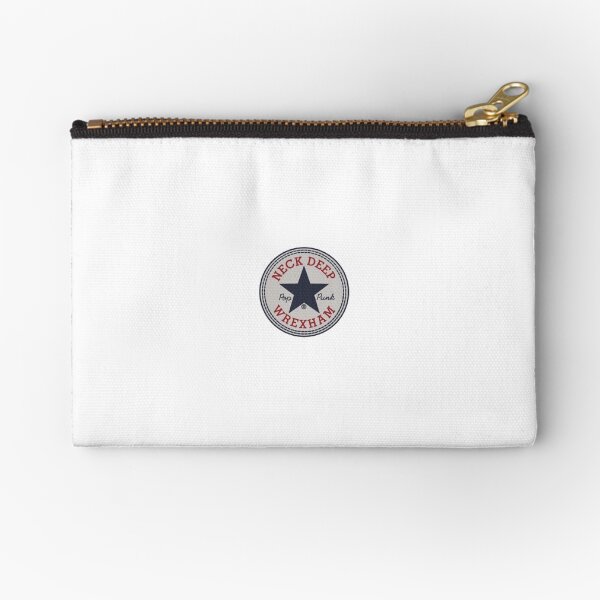 neck deep wrexham converse logo Zipper Pouch