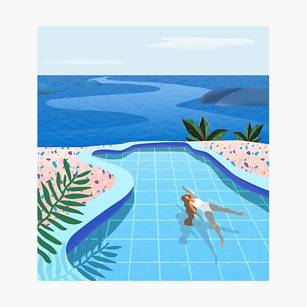 Item preview, Girl at pool designed and sold by Peya.