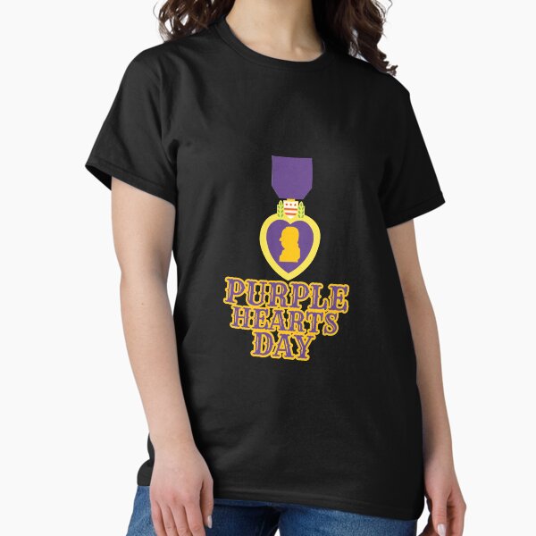 Item preview, Real Men Wear Purple hearts day designed and sold by Schmuddelshirt.