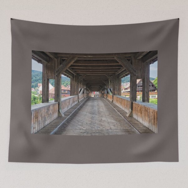 Item preview, On the Wooden Covered Bridge designed and sold by Yair Karelic.