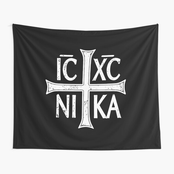 IC XC NI KA Jesus Christogram Cross Orthodox Eastern Christian Graphic Tapestry