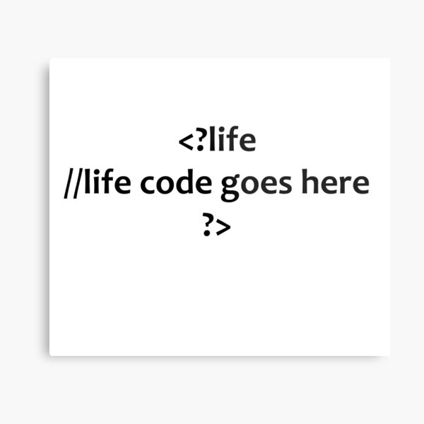 PHP Developer Metal Print