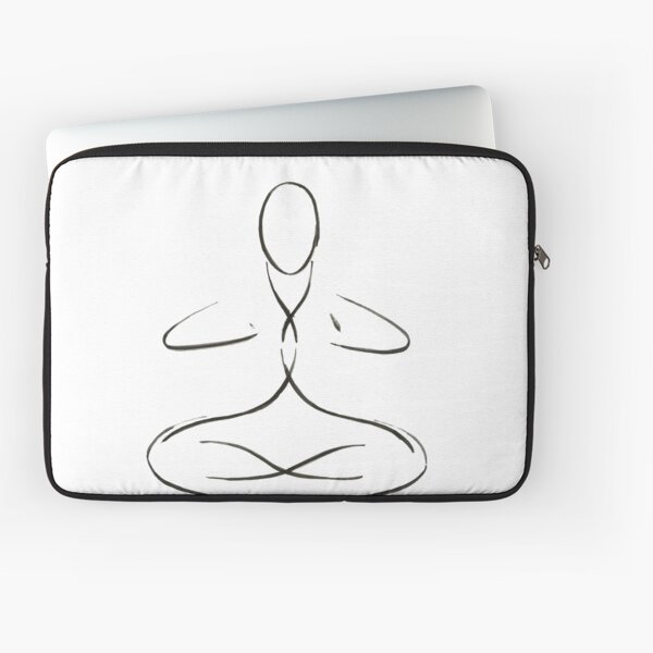 Yoga Meditation Pose 2 Laptop Sleeve