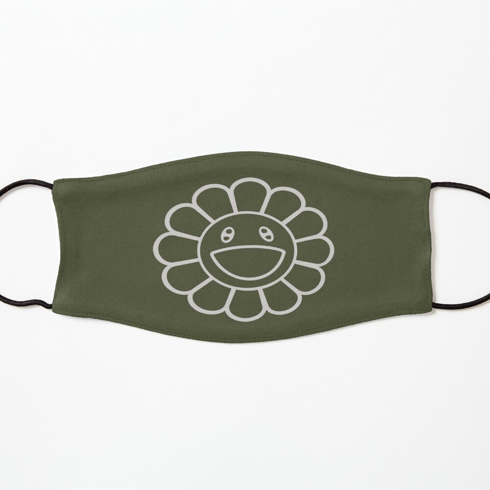 Hobicore hobi jhope smile flower Army green Mask for Sale by