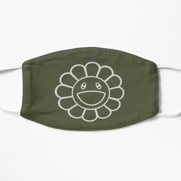 Hobicore hobi jhope smile murakami flower Army green Mask