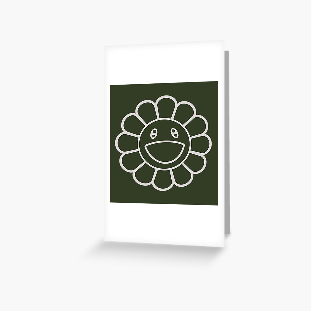Hobicore Hobi Jhope Smile Flower Army Green Greeting Card By Fandangirl Redbubble