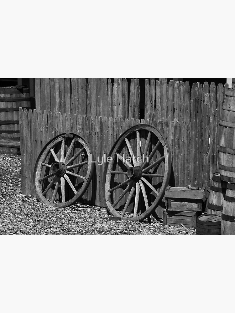 "Wagon Wheels in a Wild West Town" Art Print for Sale by lyle58 Redbubble