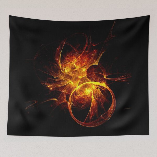 Item preview, Flames on black background designed and sold by philippe souvy.