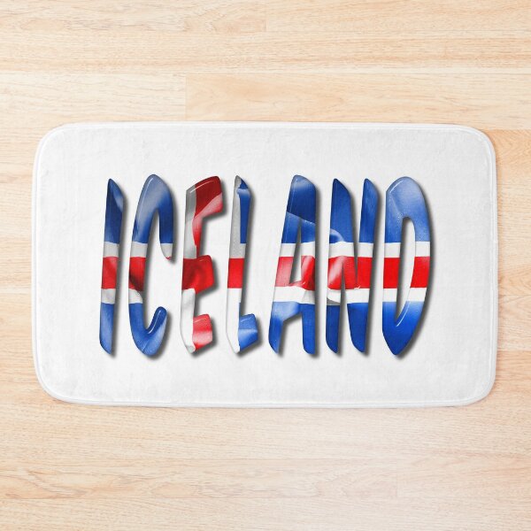 Item preview, Iceland Word With Flag Texture designed and sold by MarkUK97.