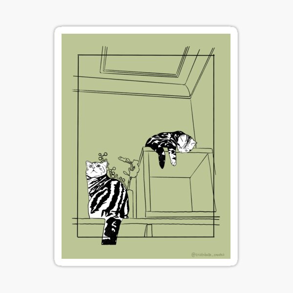 Silver Tabby Series (2) Sticker