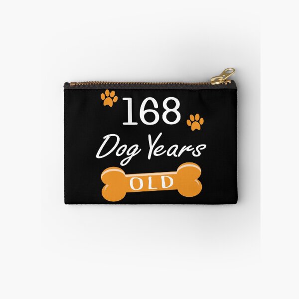 Item preview, 168 Dog Years Old Funny 24th Birthday Puppy Lover print designed and sold by Grabitees.