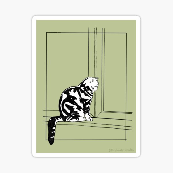 Silver Tabby Series (3) Sticker
