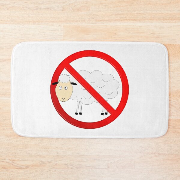 Item preview, Sheep Not Allowed Sign designed and sold by MarkUK97.