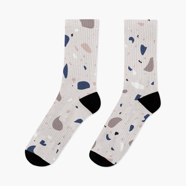 Item preview, Terrazzo Pattern Design Blue, Pink, Clay designed and sold by AgataCreate.