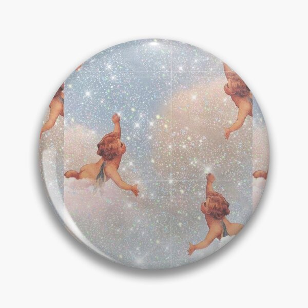 Item preview, Y2k Sparkly Cherubs Print designed and sold by cinlali.