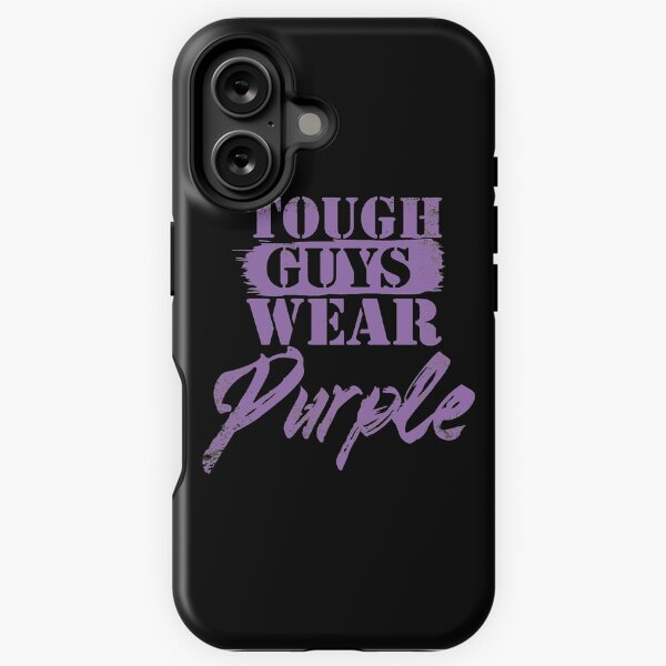 Item preview, Real Men Wear Purple tough guys designed and sold by Schmuddelshirt.