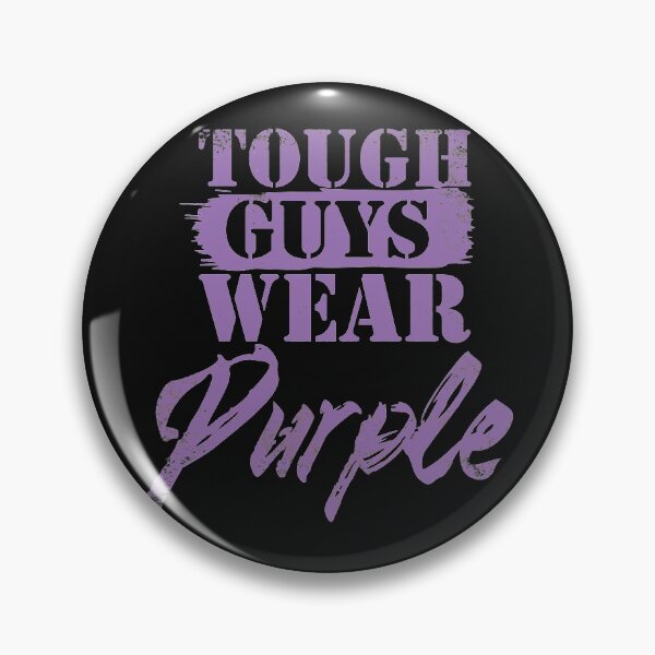 Item preview, Real Men Wear Purple tough guys designed and sold by Schmuddelshirt.