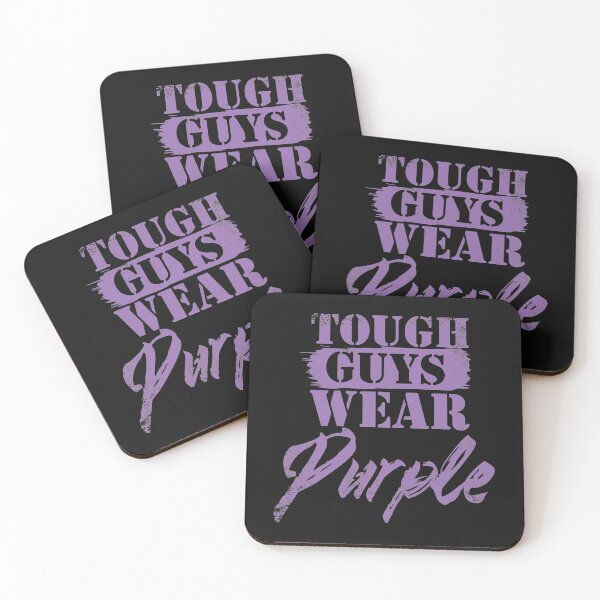 Item preview, Real Men Wear Purple tough guys designed and sold by Schmuddelshirt.