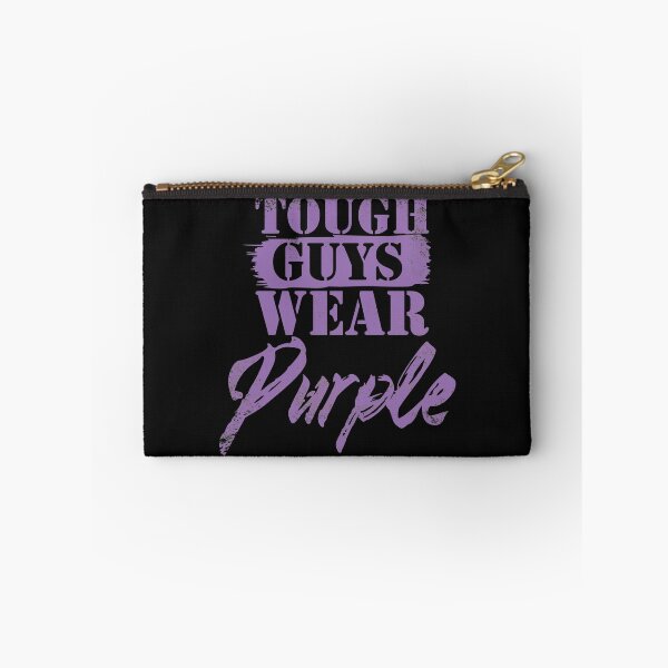 Item preview, Real Men Wear Purple tough guys designed and sold by Schmuddelshirt.