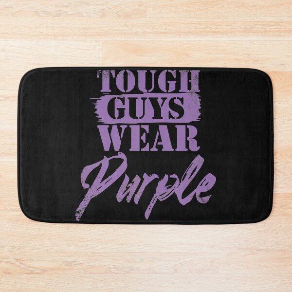 Item preview, Real Men Wear Purple tough guys designed and sold by Schmuddelshirt.