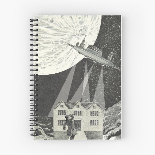 Item preview, UFO Vintage Collage poster illustration designed and sold by ZRS-ART.