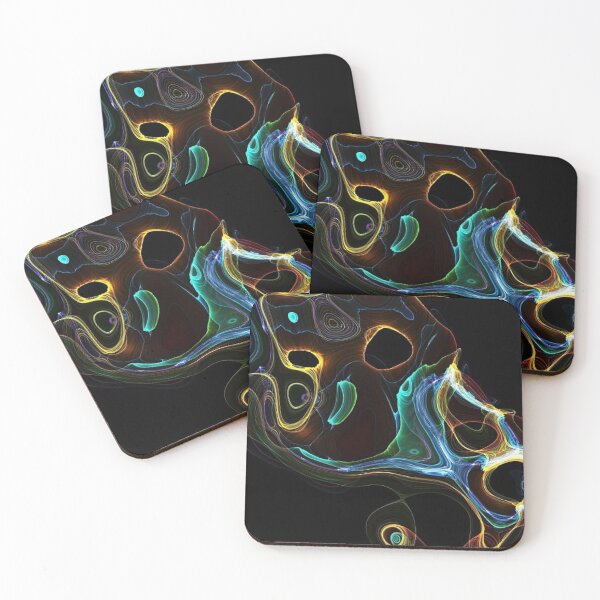 Item preview, Metallic colors on black background designed and sold by philippe souvy.