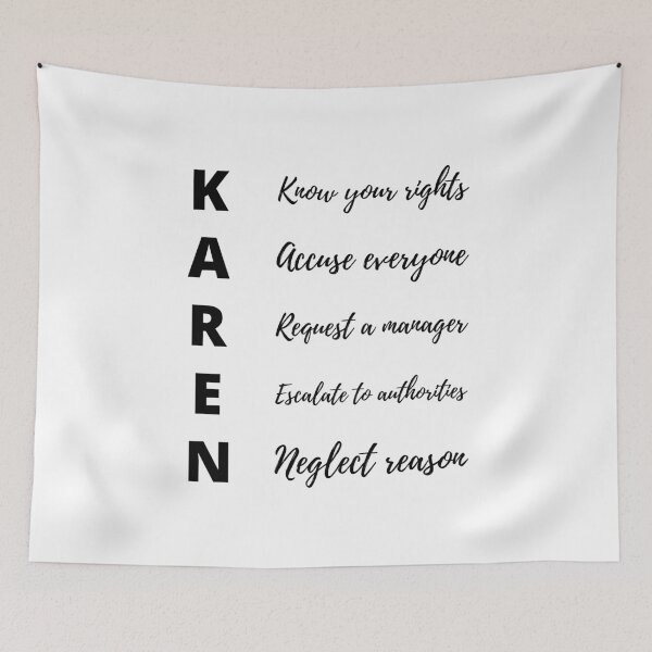 Item preview, KAREN designed and sold by BadJokesClub.