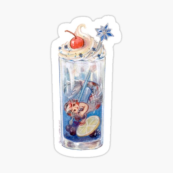 Goldfish Soda Float Sticker
