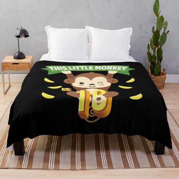 Item preview, This Little Monkey Is 10 Years Old Kid 10th Birthday Monkeys design designed and sold by Grabitees.
