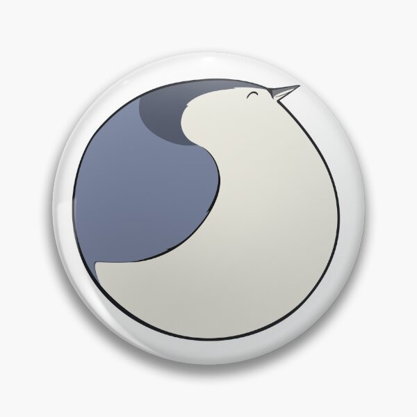 Artikelvorschau,  Cartoon Weißbrustkleiber, der alle fröhlich aussieht. Es ist fast wie ein Yin-Yang-Symbol. Wenn du diesen magst entworfen und verkauft von conscript.