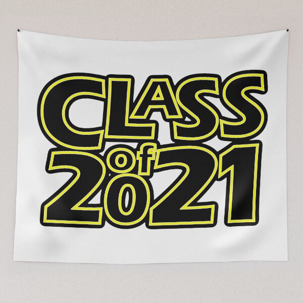 Item preview, Grad Class of 2021 Black with a Bright Yellow Border designed and sold by gkillerb.