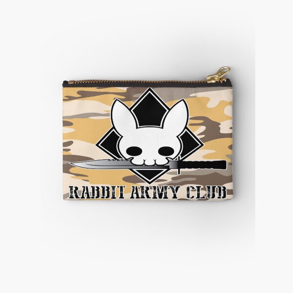 Item preview, Rabbit Army Club Skull White Outline Camo Camouflage designed and sold by 108dragons.