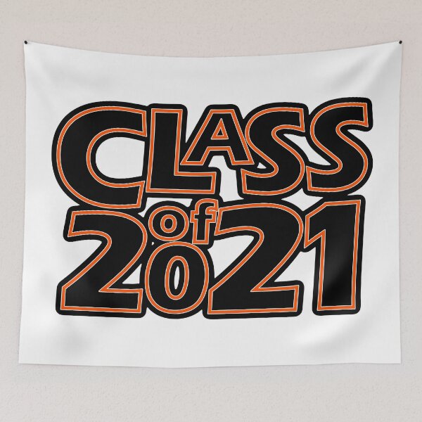Item preview, Grad Class of 2021 Black with a Dark Orange Border designed and sold by gkillerb.