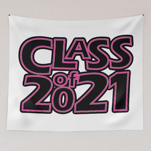 Item preview, Grad Class of 2021 Black with a Dark Pink Border designed and sold by gkillerb.