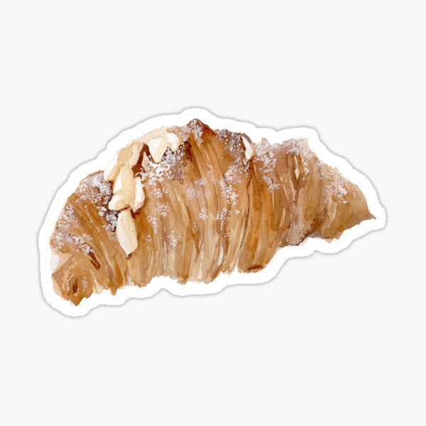 Almond croissant Sticker