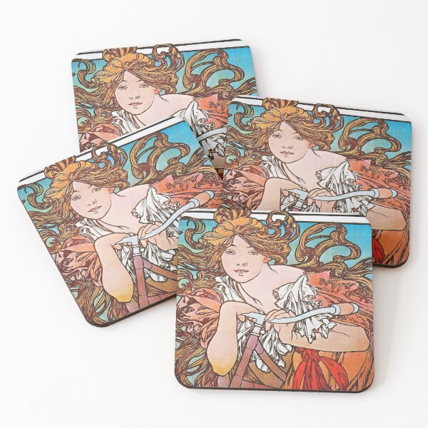 Item preview, Perfect Cycles Alphonse Mucha Vintage French Advertising Paintings designed and sold by madeinatlantis.
