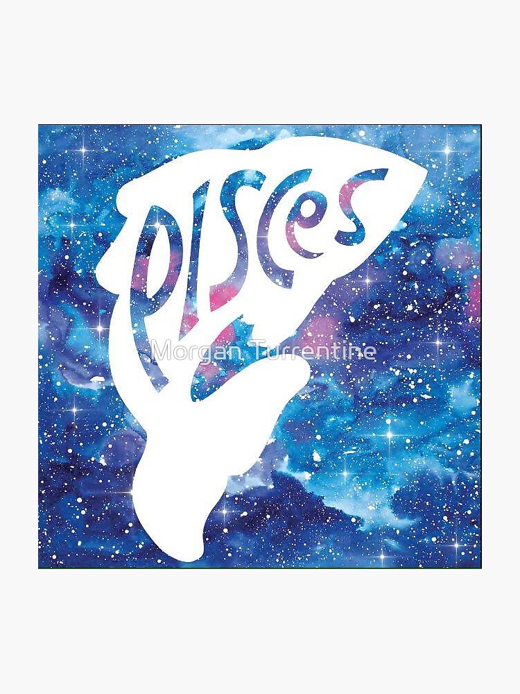 Pisces Zodiac Sign Sticker Sticker By Morgannicole021 Redbubble