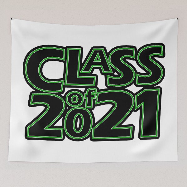 Item preview, Grad Class of 2021 Black with a Green Border designed and sold by gkillerb.