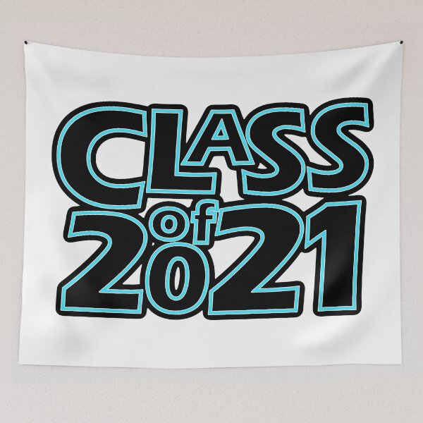 Item preview, Grad Class of 2021 Black with a Light Blue Border designed and sold by gkillerb.
