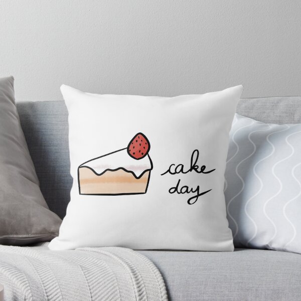 Item preview, Cake Day Cute Coffee Dates Cute Cake Lovers Gift Strawberry Cake Shortcake Yummy Pastry Delicious Cake Foodie Gift Let Them Eat Cake with a Cup of Coffee Delicious Yummy Frosting for High Tea Cute designed and sold by Nathalie Aynié.