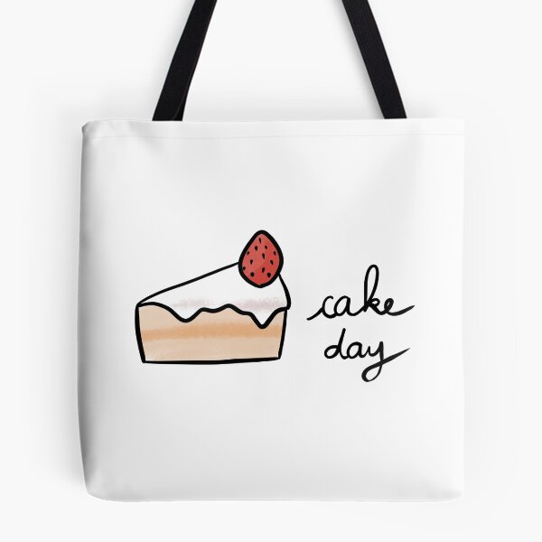 Item preview, Cake Day Cute Coffee Dates Cute Cake Lovers Gift Strawberry Cake Shortcake Yummy Pastry Delicious Cake Foodie Gift Let Them Eat Cake with a Cup of Coffee Delicious Yummy Frosting for High Tea Cute designed and sold by Nathalie Aynié.